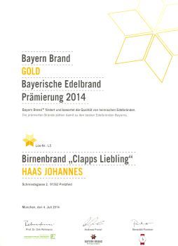 Gold-Birnenbrand-Clapps